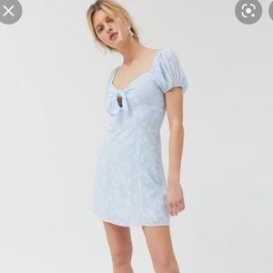 Urban outfitters Novara puff sleeve dress